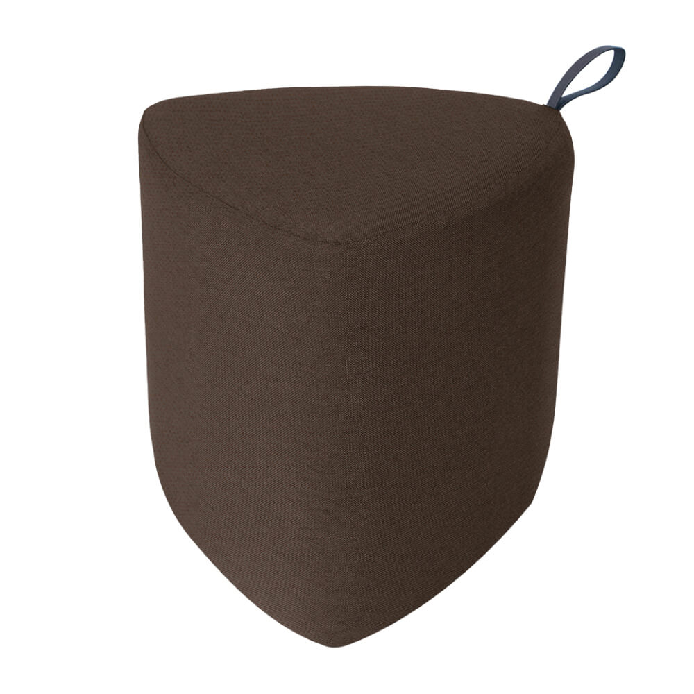 สตูลทรงสามเหลี่ยม RENITA HOME PEBBLE STOOL สีน้ำตาลเข้ม 40x40ซม.
